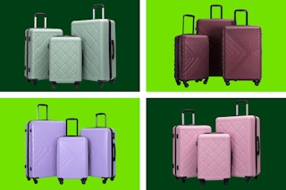 walmart hardside luggage collage