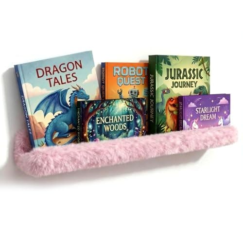 Plush Bookshelf for Kids