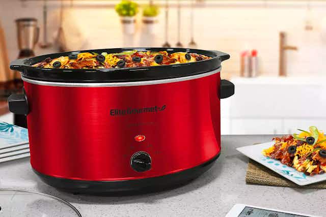 Highly Rated Elite Gourmet Slow Cooker, Only $38 at Kohl's (Normally $95) card image