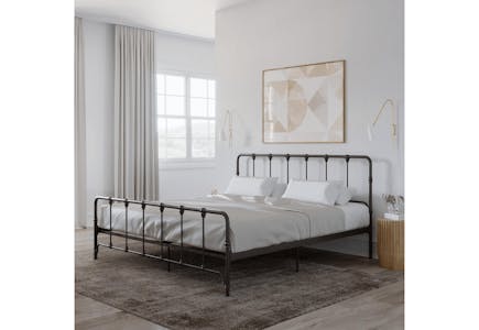 Mainstays Farmhouse King Metal Bed