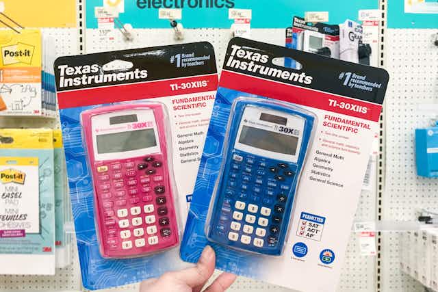 Get Texas Instruments Scientific Calculators for $9 at Target card image