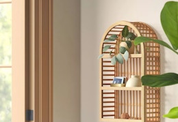 target threshold rattan wall shelf