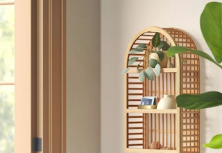 target threshold rattan wall shelf