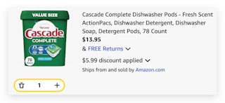 Cascade Complete Dishwasher Pods
