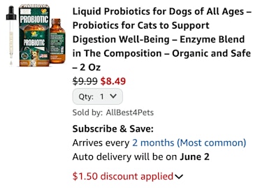 Probiotics cart