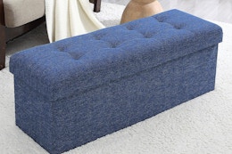 This Large Storage Ottoman Bench Is Only $30 Shipped at QVC (Reg. $73) card image