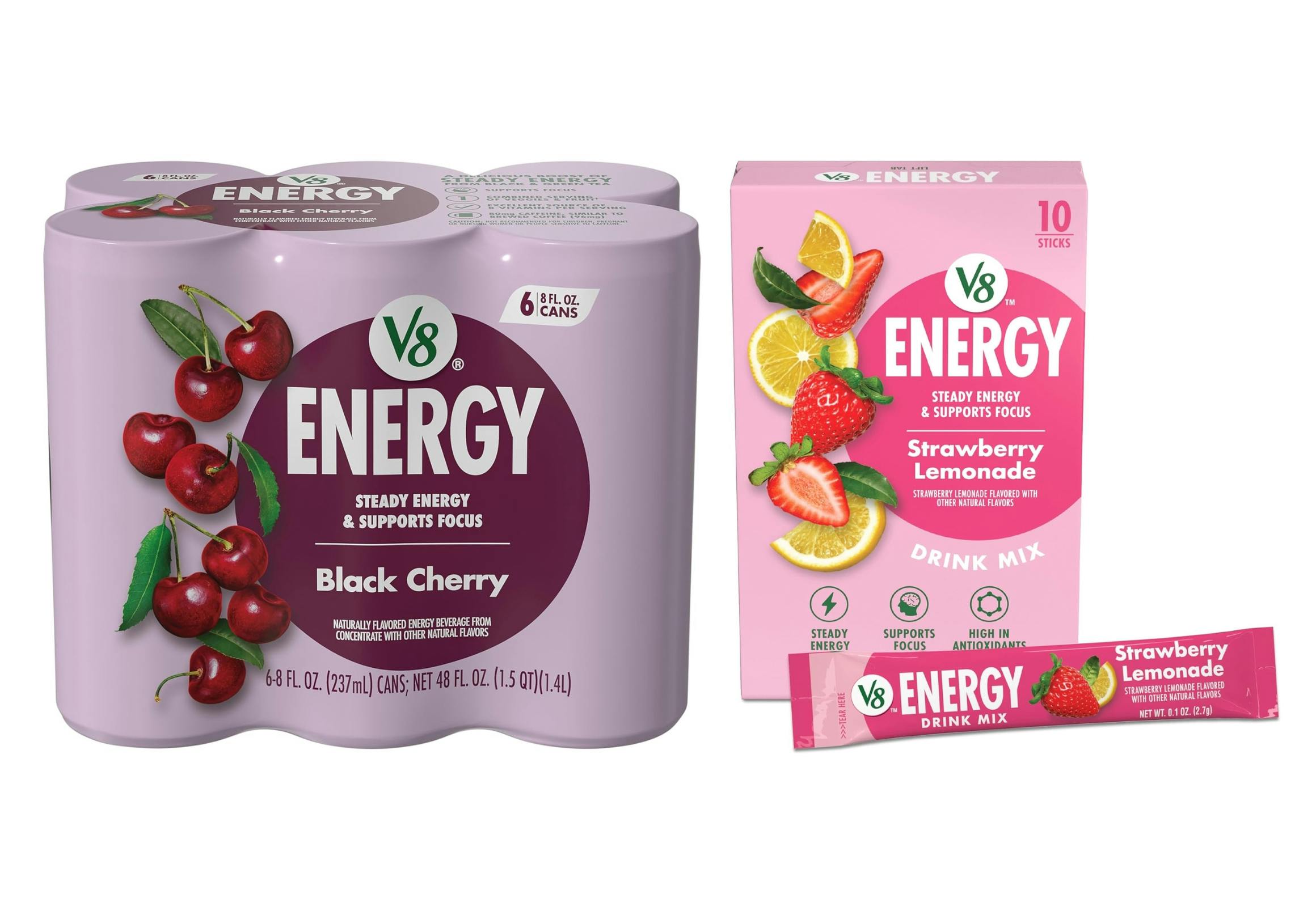 V8 Energy 6-Pack and Drink Mix