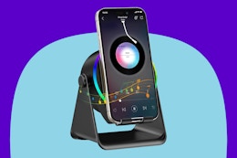  TARKARI Wireless Induction Speaker on a blue background.