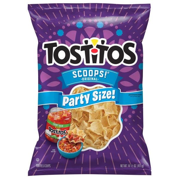 2 Tostitos Scoops! Tortilla Chips