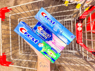 three crest toothpastes
