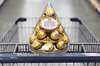 chocolates in walgreens shopping cart