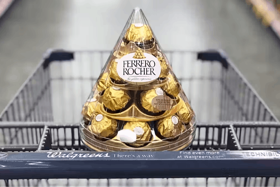 chocolates in walgreens shopping cart