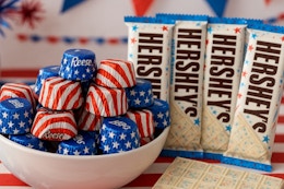 Fourth of July Candy Deals: 5 Pounds of Reeses for $20, 60 Hershey Bars for $18 card image