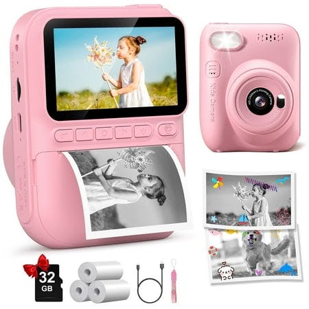Instant Print Camera for Kids