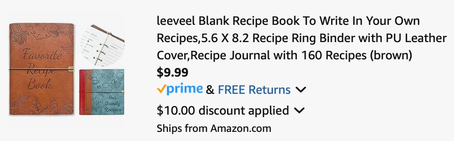 ss recipe book