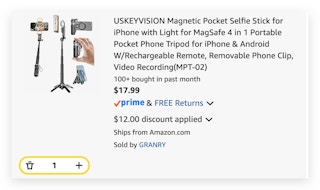 Magnetic Pocket Selfie Stick
