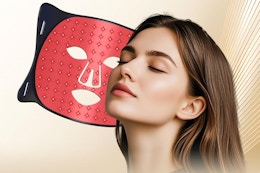 Top-Rated Red Light Mask, $69.99 After Hidden 50% off Amazon Promo Code card image