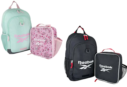 Reebok Backpack & Lunch Bag Set