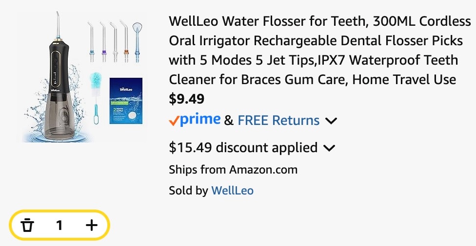 water flosser