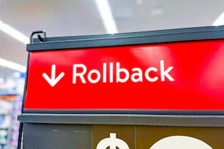 red Rollbacks sign