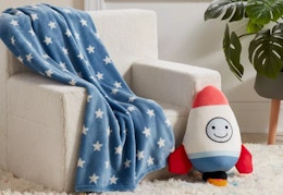 Pillowfort Throw Pillow and Blanket Set, Only $8.55 at Target (Reg. $18) card image