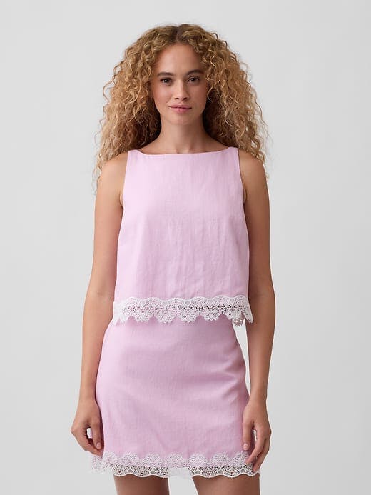 Gap Factory Linen-Blend Apron Top