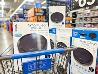 IonVac vacuum in a Walmart cart