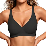 Deep V Neck Wireless Bra