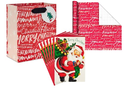 Gift Bag + Wrapping Paper + Cards