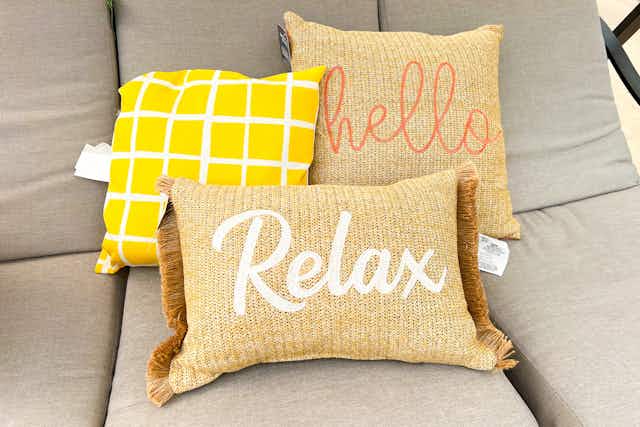 Clearance Deals on Outdoor Pillows at Walmart — Prices Start at $2.50 card image