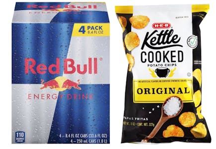 1 Red Bull + 1 H-E-B Item
