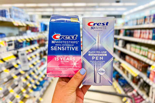 Crest 3D Whitening Pen and Whitestrips, as Low as $0.74 Each at Walgreens card image