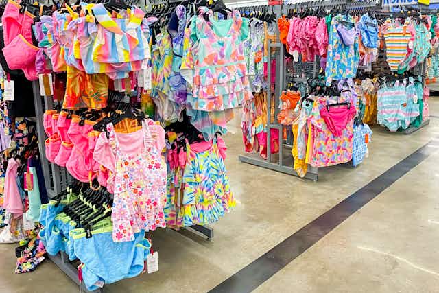 Kids’ Swimwear, Starting at $7 at Walmart — Care Bears, Bluey, and More card image