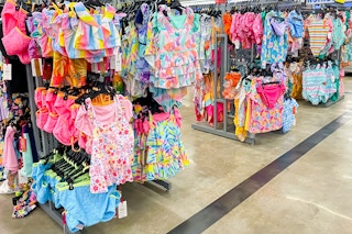 Kids' Swimwear isles at Walmart