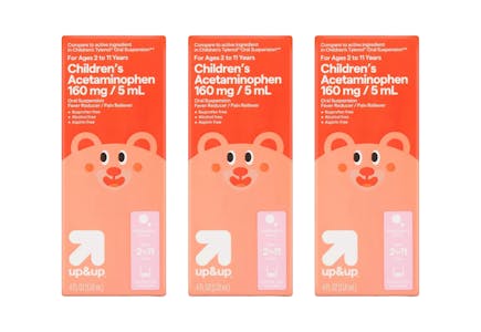 3 Up & Up Children's Pain Relievers