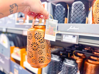 aldi metal lantern