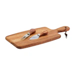 Wood Cheese Board Set