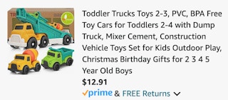 toy trucks amazon