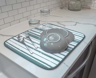 Dish Drying Mat on a counter