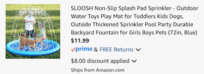 Splash Pad cart