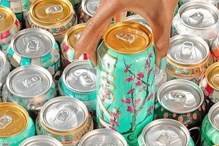 AriZona Green Tea with Ginseng and Honey - Big Can, 22 Fl Oz (Pack of 12)