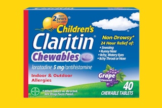 a box of allergy medicine