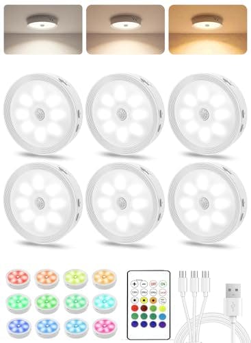 LED Puck Lights 6-Pack