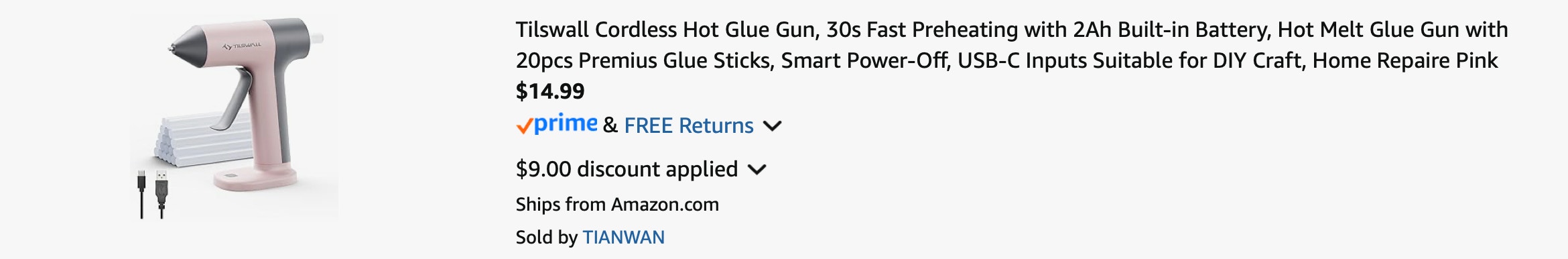 Amazon Cordless Hot Glue Gun 2025 2