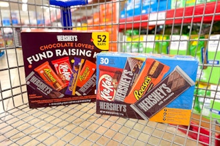 hersheys candy bars in shopping cart