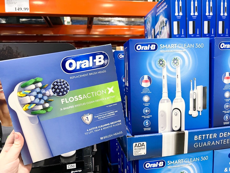costco Oral B rechargeable toothbrush and replacement brush heads 1