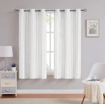 Striped Semi-Sheer Curtains