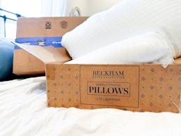 Beckham Hotel Collection Bed Pillows 2-Pack, $36 With An Amazon Coupon card image