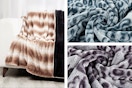 Bed Bath & Beyond Plush Throw Blankets in 3 different patterns