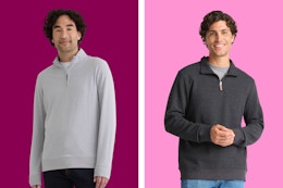 george mens quarter zip walmart